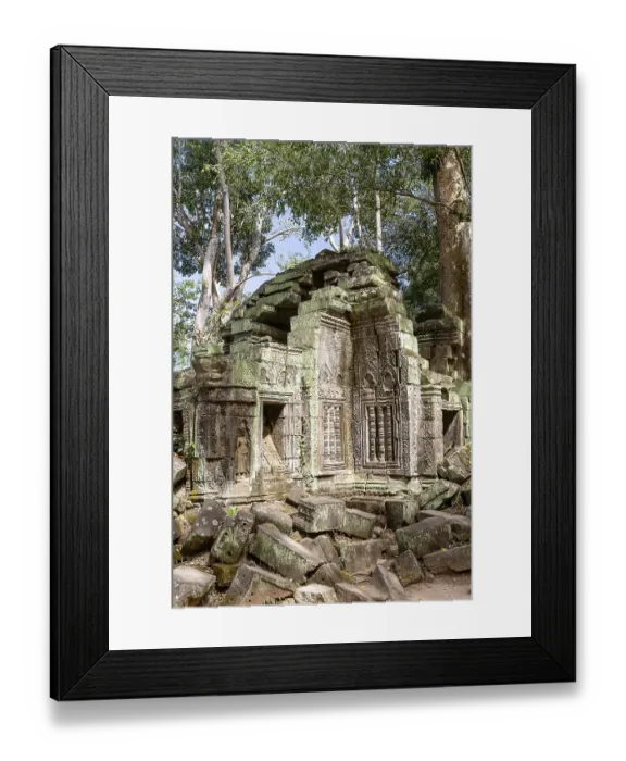 Framed Print : Ancient remains of Ta Prohm temple
