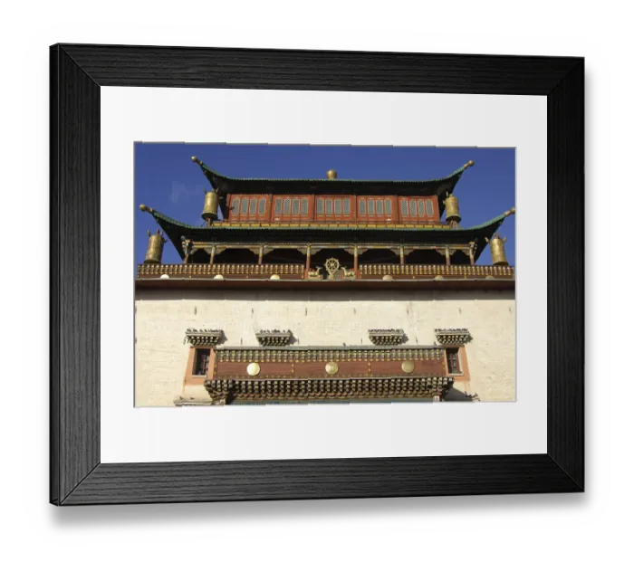 Framed Print : Main Tempel Magjid Janraisig Sum Gandan Monastery Ulaan-Baatar Mongolia Main Tempel Magjid Janraisig S