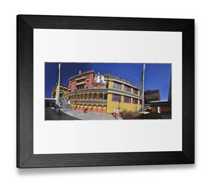 Framed Print : Picturesque view of the Thiksey monastery complex in Ladakh Framed Print : Picturesque view of the Thiksey monastery complex in Ladakh