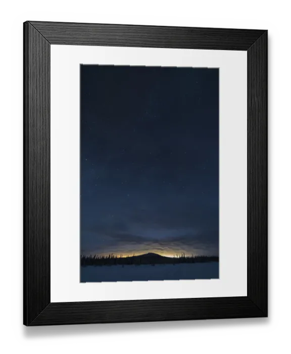 Framed Print : Starry winter night, Norrbotten
