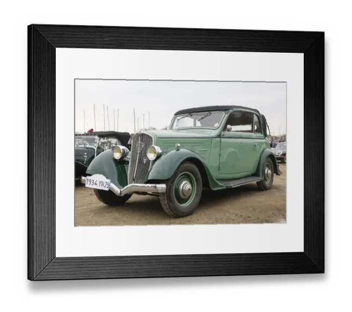 Framed Print : Peugeot 301 Convertible, Classic Car Meeting Framed Print : Peugeot 301 Convertible, Classic Car Meeting