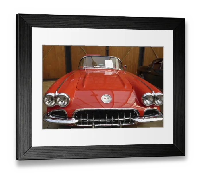 Framed Print : Chevrolet Corvette C1, 1953, 1962