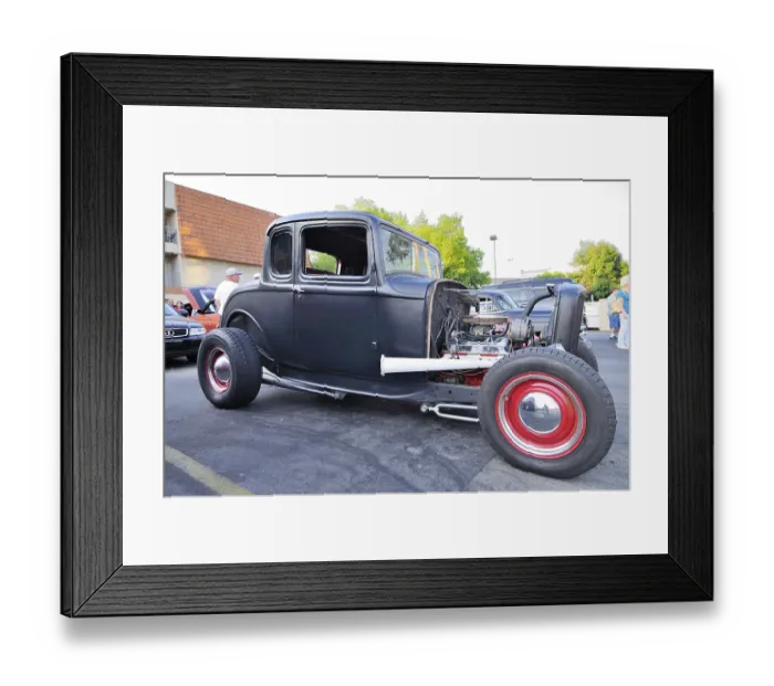 Framed Print : Oldtimer meeting, Burbank, Los Angeles