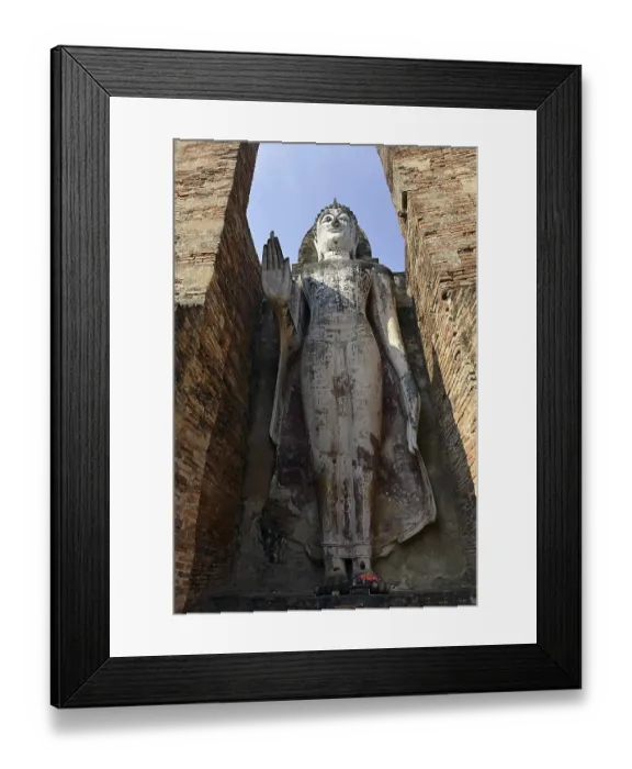 Framed Print : Standing Buddha statue Phra Attharot