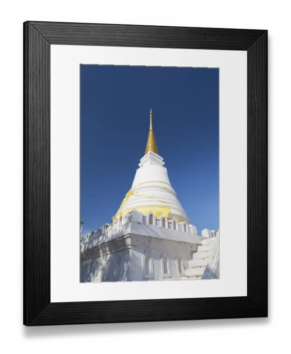 Framed Print : Wat Phra Chedi Luang temple, top of Khao Tang Kuan hill