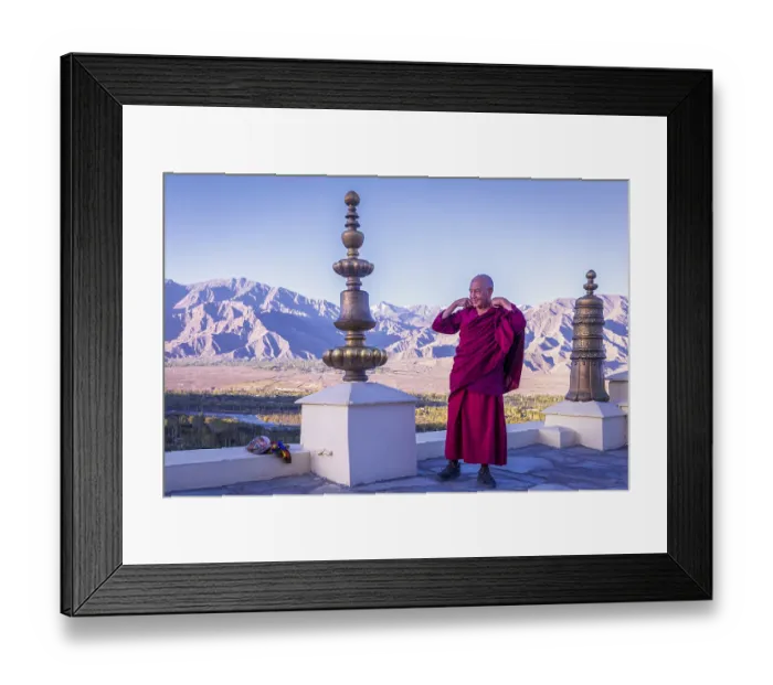 Framed Print : The lama of Thikse Monastery (Gompa) Framed Print : The lama of Thikse Monastery (Gompa)