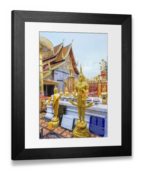 Framed Print : Buddha statue, Wat Doi Suthep, Chiang Mai Framed Print : Buddha statue, Wat Doi Suthep, Chiang Mai