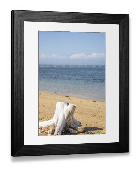 Framed Print : Morning landscape taken on the sandy beach
