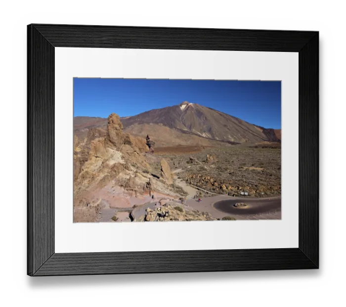 Framed Print : View from Roques de Garcia to the Teide volcano