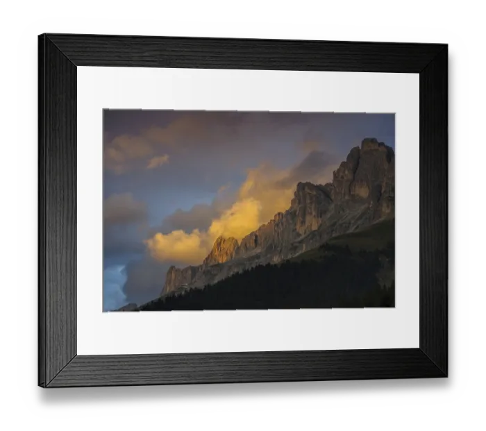 Framed Print : Rose garden in the Dolomites, rose garden group in Dolomites