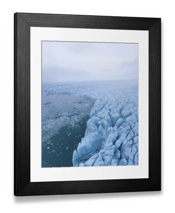 Framed Print : Ice structures, Vatnajokull glacier