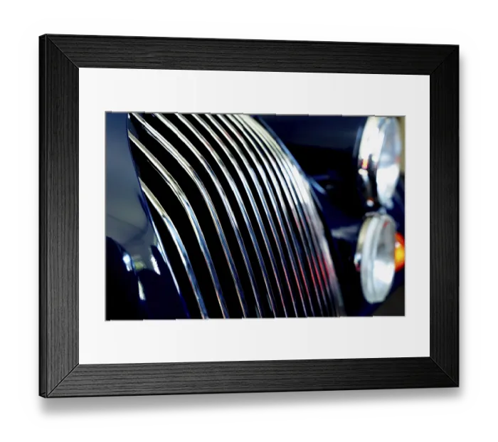 Framed Print : Car Lamps and Car Grille on the Front of a an Old Classic Car in Switzerland Framed Print : Car Lamps and Car Grille on the Front of a an Old Classic Car in Switzerland