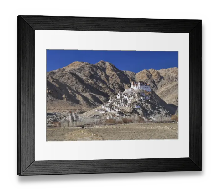 Framed Print : Picturesque view of Chemrey monastery from the distance