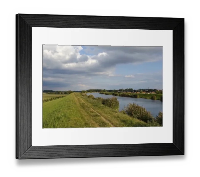 Framed Print : Saale Elster Canal near Dolzig Saale Elster Canal near Dlzig