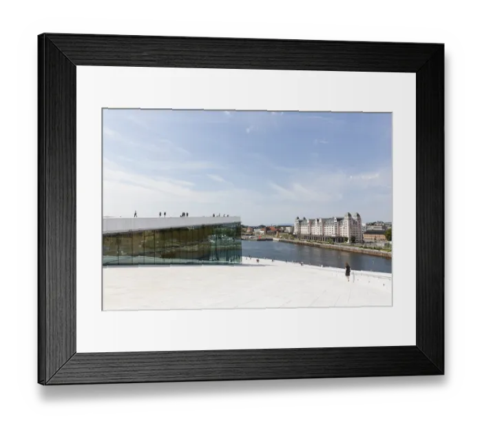 Framed Print : New Opera House Oslo, by architects Snohetta Framed Print : New Opera House Oslo, by architects Snohetta
