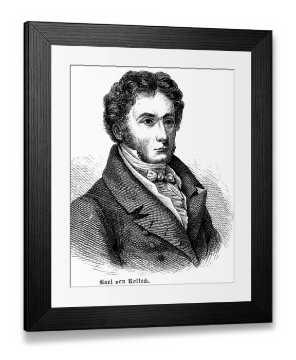 Framed Print : Karl Wenzeslaus Rodeckher von Rotteck