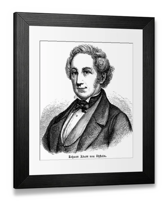 Framed Print : Johann Adam von Itzstein, vineyard owner