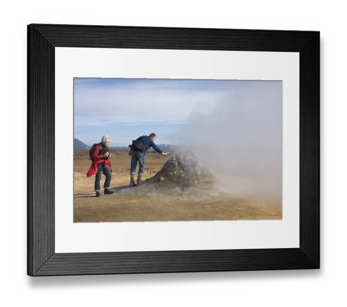 Framed Print : Fumarole, geothermal vent, Solfataras area Framed Print : Fumarole, geothermal vent, Solfataras area