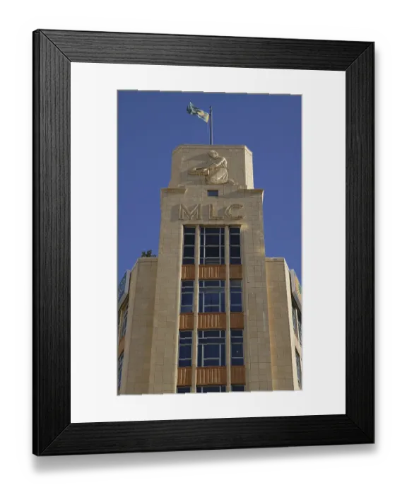 Framed Print : Facade of the Art Deco MLC Building in downtown Auckland Framed Print : Facade of the Art Deco MLC Building in downtown Auckland