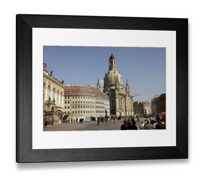 Framed Print : Frauenkirche Church in Dresden, Saxony, Europe