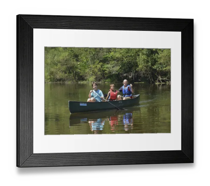Framed Print : River walker, Saale near Rudolstadt