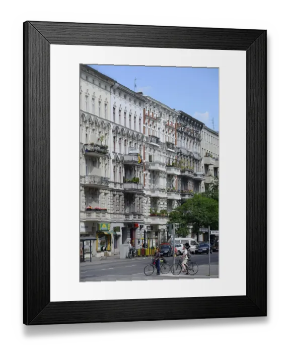 Framed Print : Old buildings, Gotzkowskystrasse