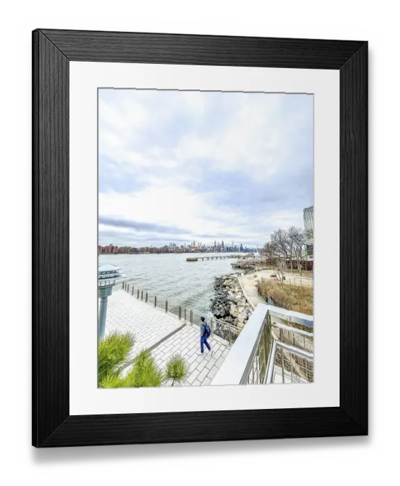 Framed Print : View from Domino Park, Williamsburg Framed Print : View from Domino Park, Williamsburg