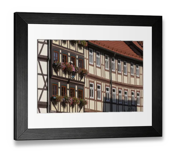 Framed Print : Stolberg im Harz Town Hall