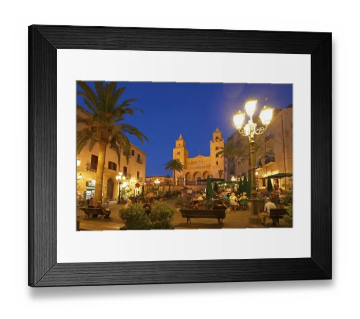 Framed Print : San Salvatore Cathedral with Piazza Duomo Framed Print : San Salvatore Cathedral with Piazza Duomo
