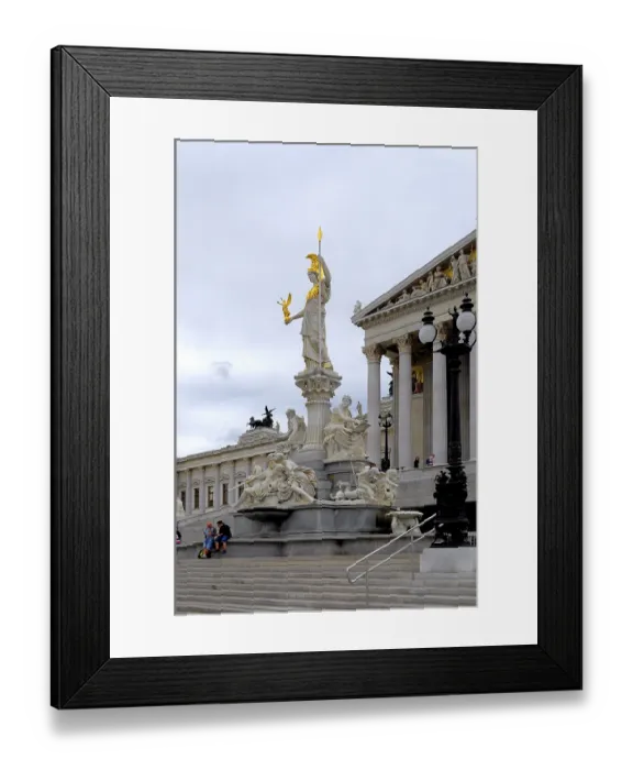 Framed Print : Austria, Vienna, Parliament, Parliament building on the Vienna Ringstrasse