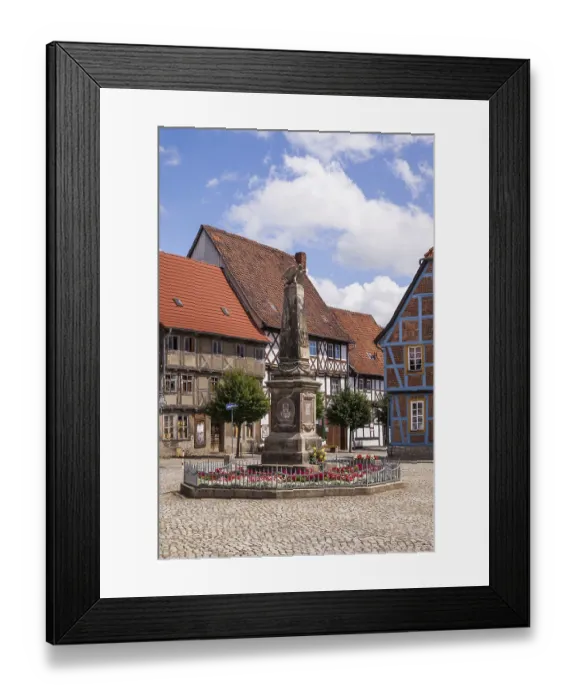 Framed Print : Historic centre of Wegeleben Framed Print : Historic centre of Wegeleben