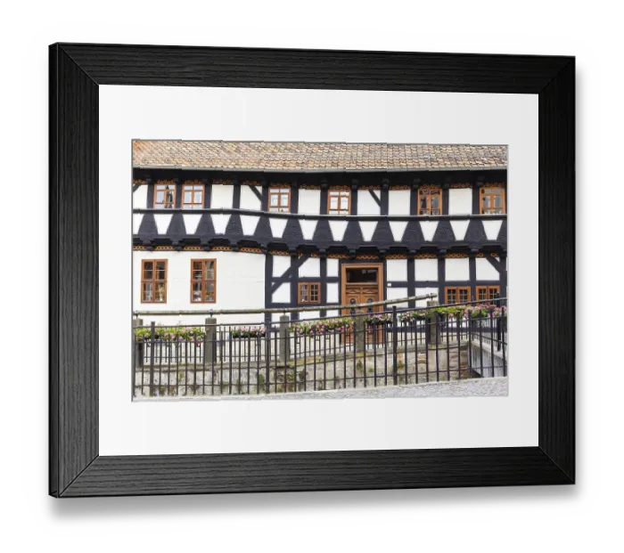 Framed Print : City views of Quedlinburg half-timbered house Framed Print : City views of Quedlinburg half-timbered house