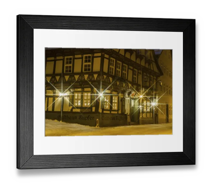 Framed Print : Stolberg Harz by night Framed Print : Stolberg Harz by night