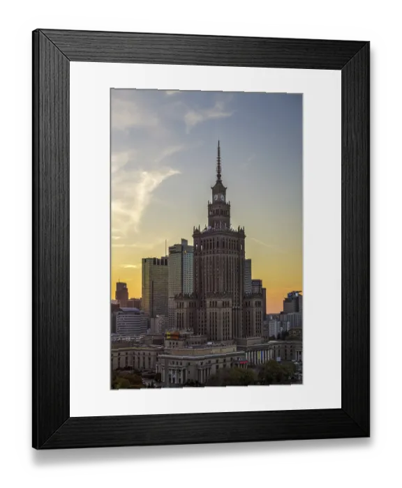 Framed Print : Palace of Culture and Science in Warsaw Poland