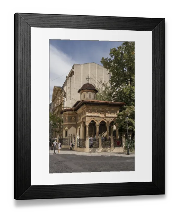 Framed Print : BUCHAREST / ROMANIA - SEPTEMBER 21 : Exterior view of a Jewish Synagogue in Bucharest Romania on September 21