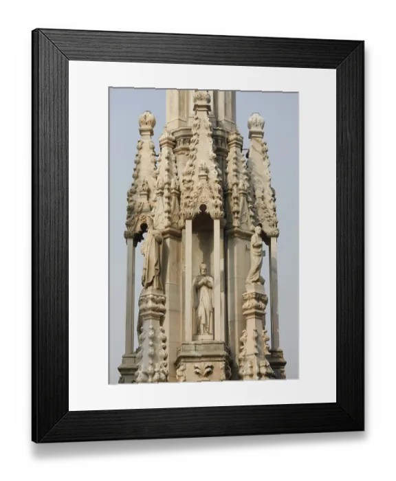 Framed Print : Detail of the skyline of the Duomo in Milan