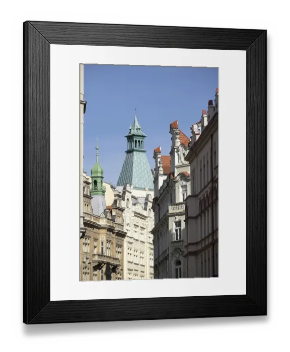 Framed Print : View down Maiselova street in Prague Framed Print : View down Maiselova street in Prague
