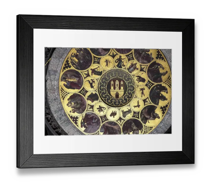 Framed Print : Astronomical clock at the Old Town City Hall in Prague