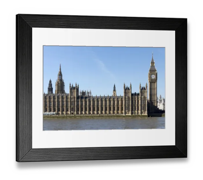 Framed Print : Big Ben and the Houses of Parliament in london