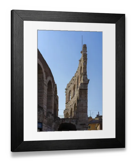 Framed Print : View of the Arena in Verona