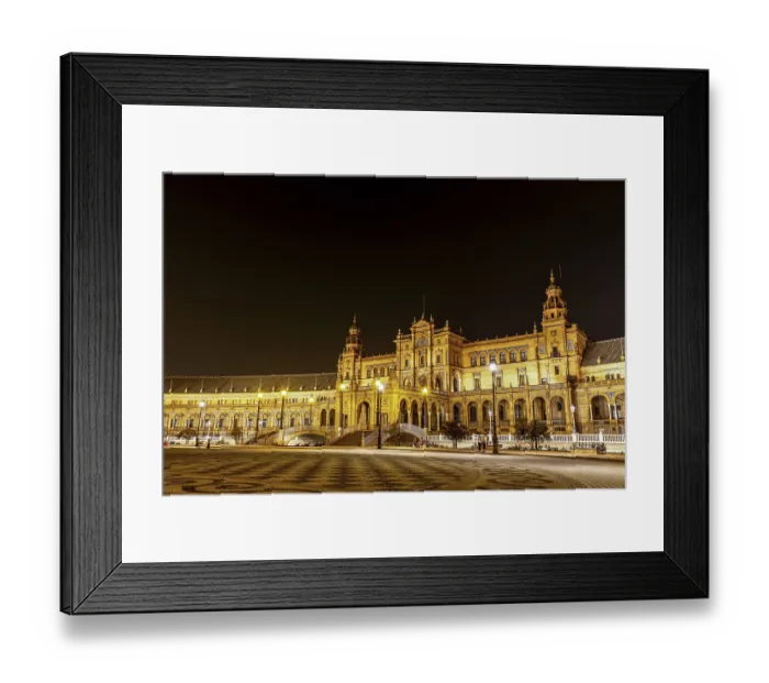 Framed Print : Plaza de Espana in Seville, Andalusia