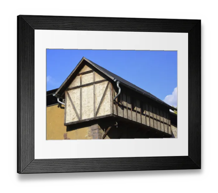 Framed Print : Historic half-timbered house in Germany Framed Print : Historic half-timbered house in Germany
