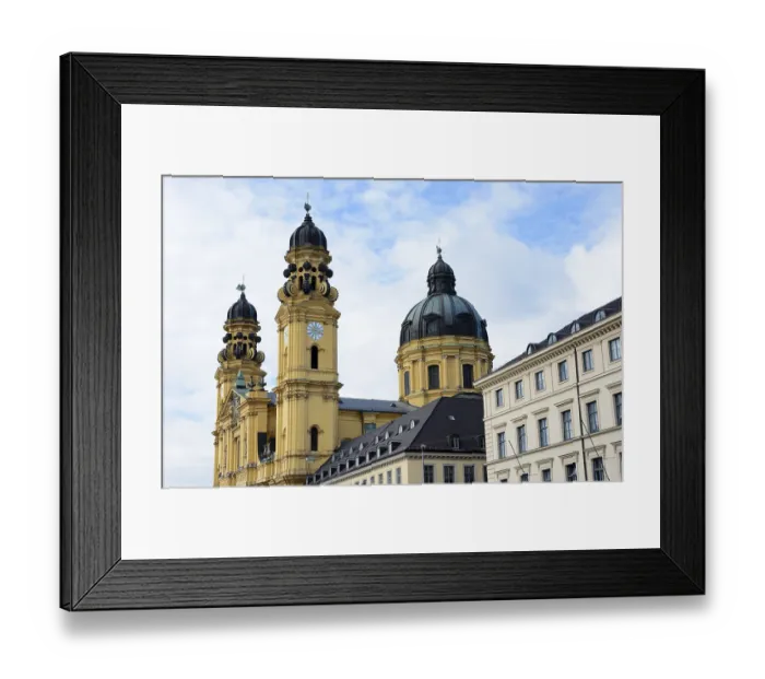 Framed Print : Theatine church (Theatinerkirche) in Munich Germany