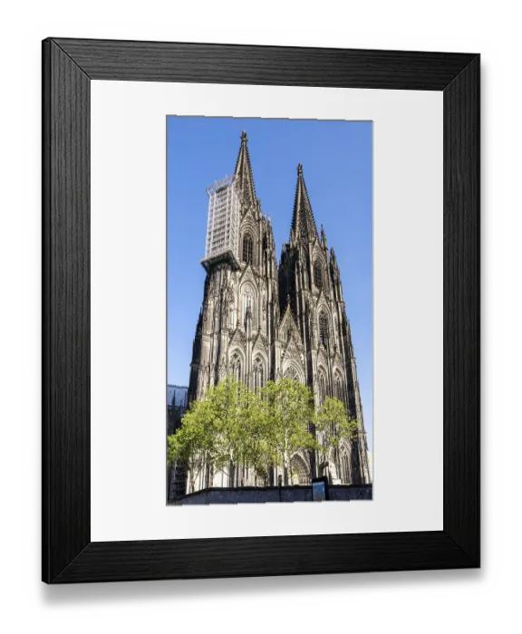 Framed Print : Towers of the famous Cologne Cathedral