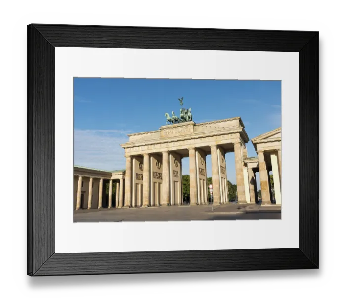 Framed Print : The famous Brandenburg Gate in Berlin, Germany Framed Print : The famous Brandenburg Gate in Berlin, Germany