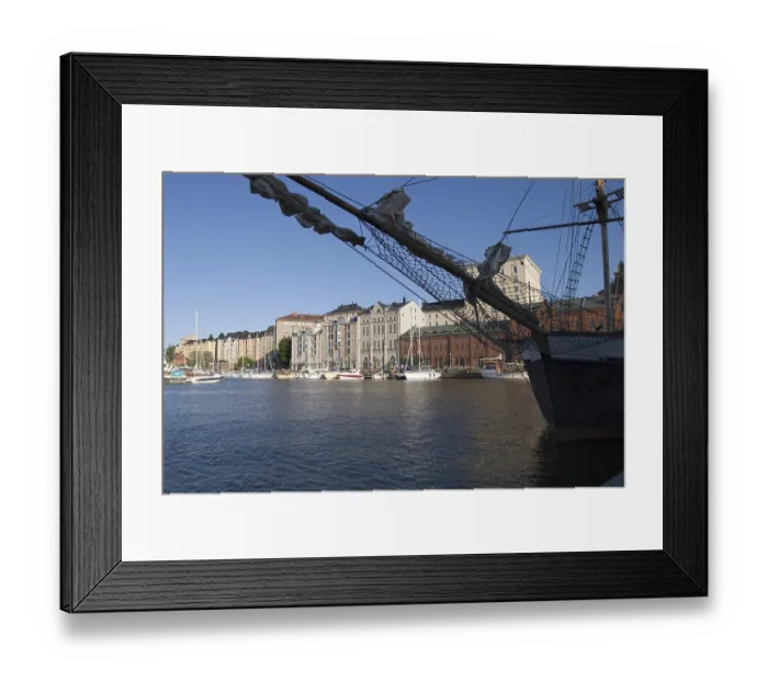 Framed Print : At the Katajanokka harbour in Helsinki