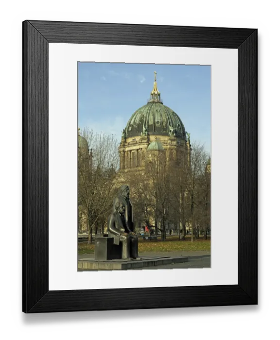 Framed Print : The Marx-Engels-Forum is a monument complex built in the 1980s in Berlin-Mitte Framed Print : The Marx-Engels-Forum is a monument complex built in the 1980s in Berlin-Mitte