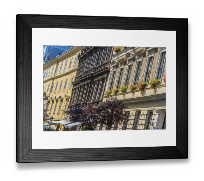 Framed Print : Historic architecture of downtown Budapest