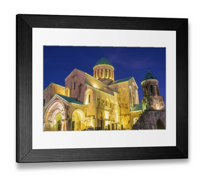 Framed Print : Bagrati Cathedral orThe Cathedral of the Dormition called also the Kutaisi Cathedral in the city of Kutaisi