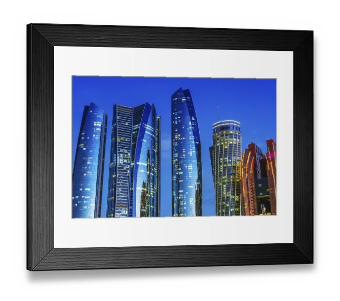 Framed Print : ABU DHABI, UNITED ARAB EMIRATES - FEB 13